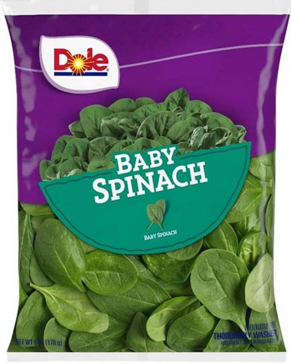 Dole Fresh Vegetables recalls baby spinach