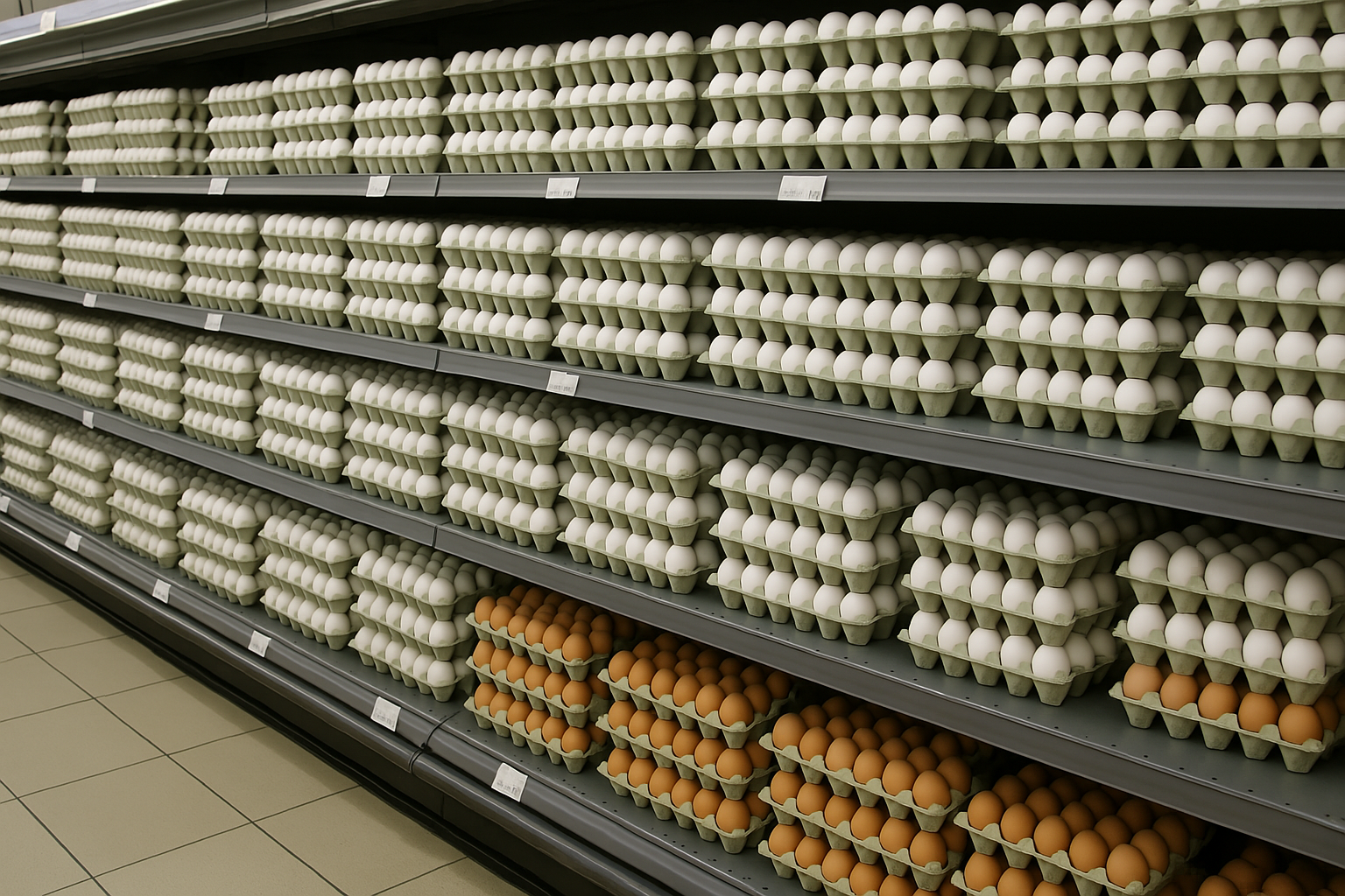 While prices of everything else keep going up, egg prices are still falling