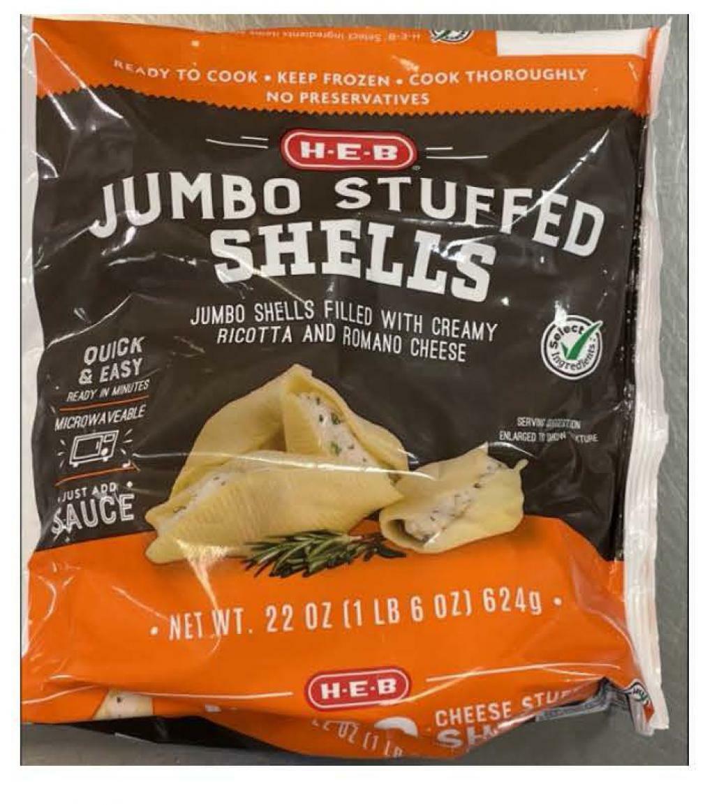 Seviroli Foods Recalls H-E-B Jumbo Stuffed Shells