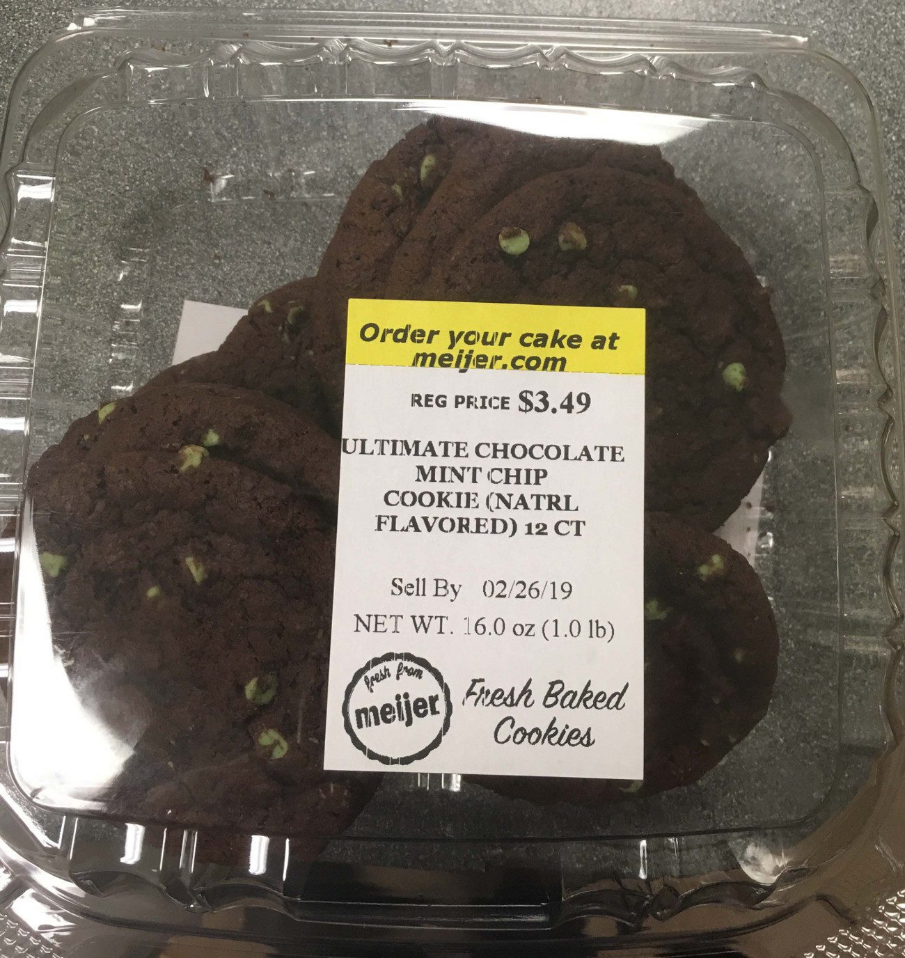 Meijer recalls Meijer brand Ultimate Chocolate Mint Chip Cookies