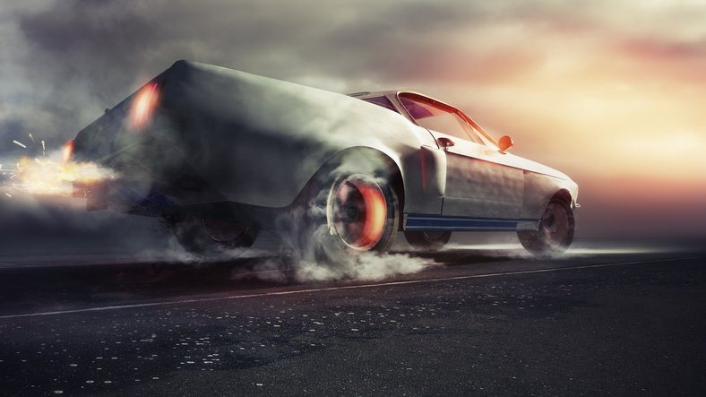 muscle car burnout wallpaper