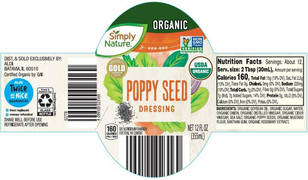 Drew’s Organics recalls Aldi Simply Nature Organic Poppy Seed Dressing