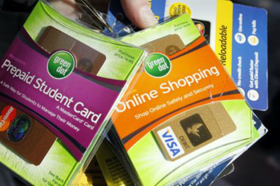 prepaid debit credit cards