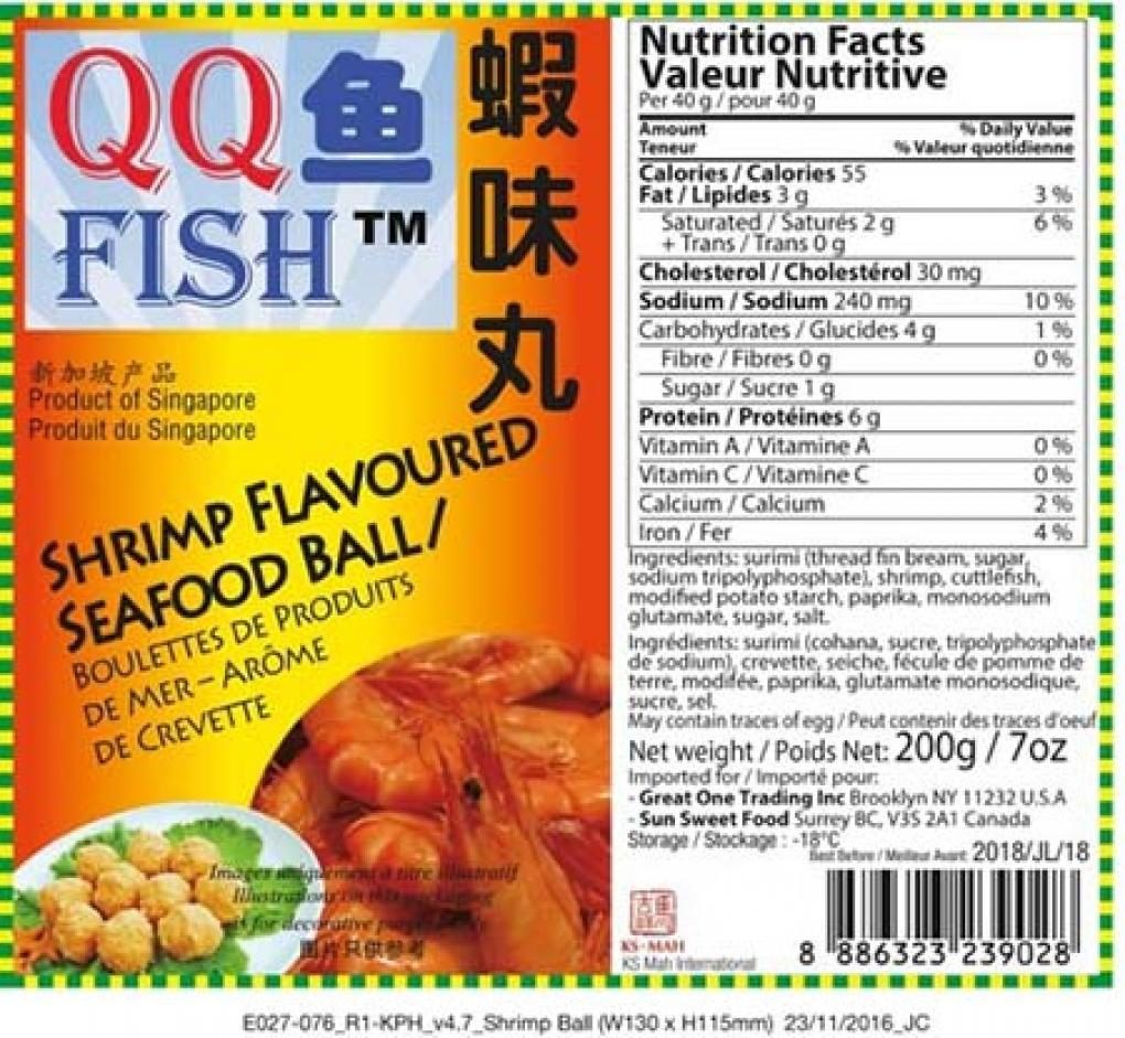Great One Trading expands fish product recall