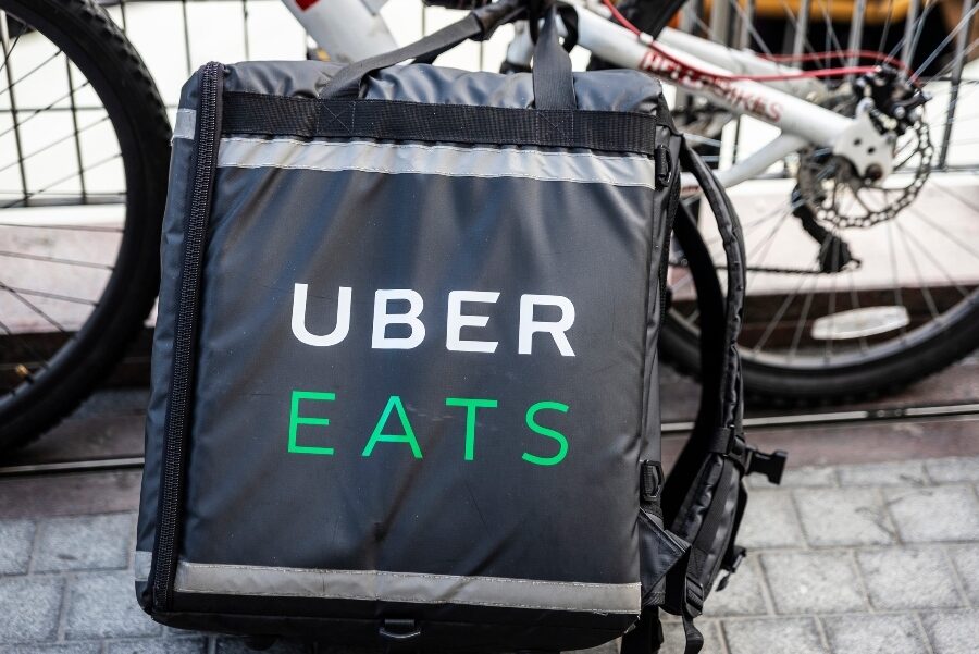 bag uber eats bike