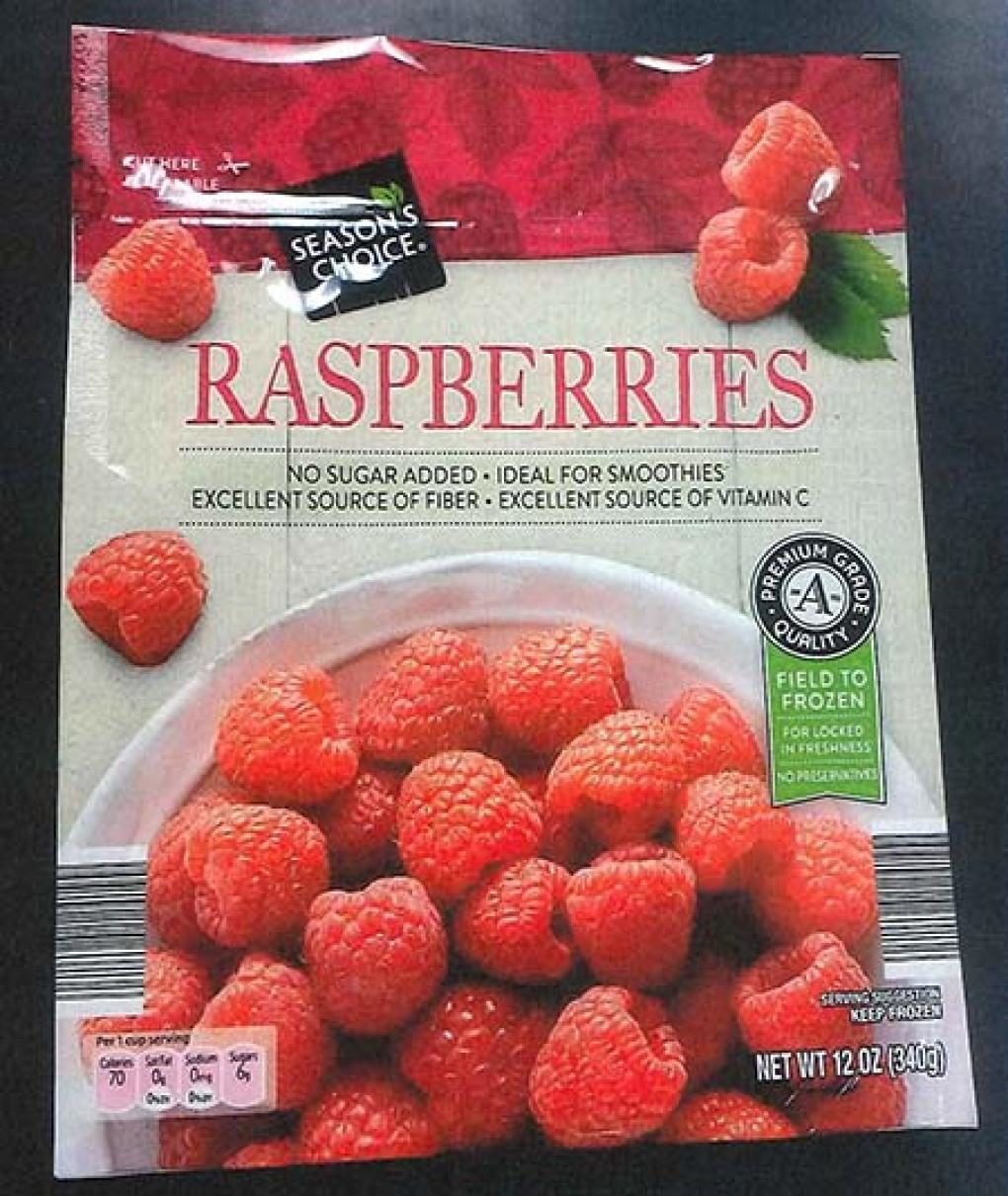 Wawona Frozen Food recalls frozen raspberries