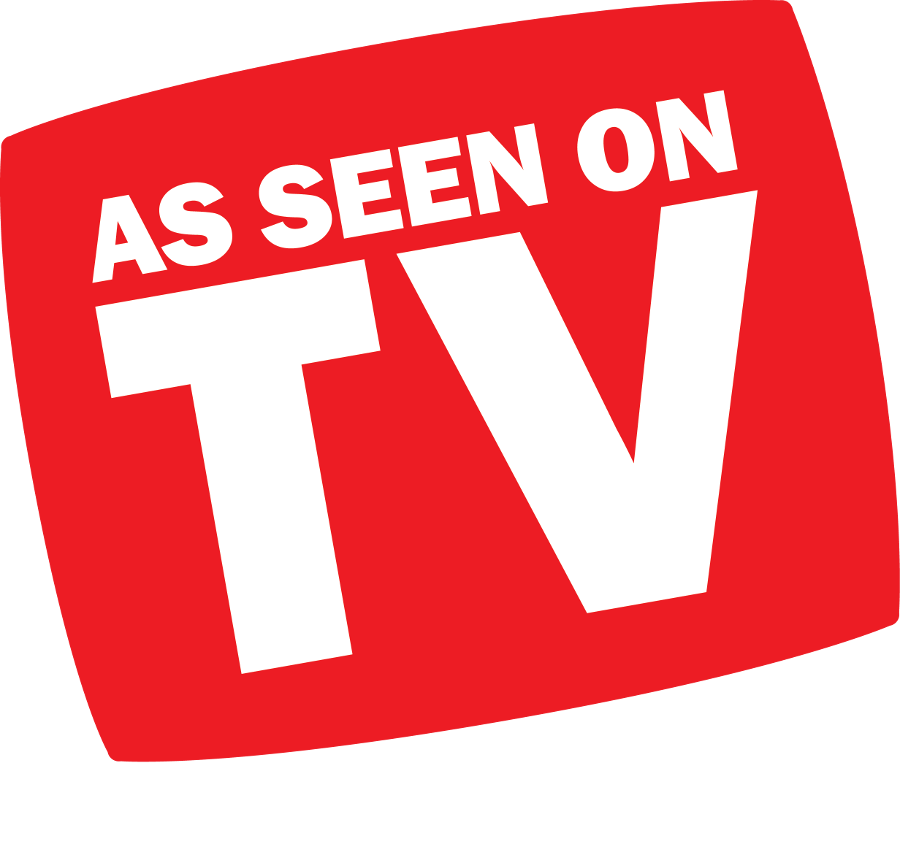 On tv. As seen on TV. As seen on TV logo. See TV. As seen on TV 1882.