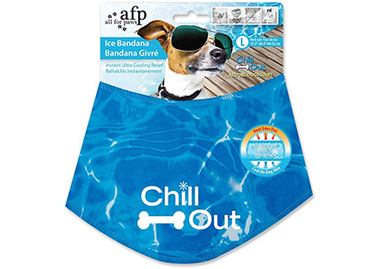 chill out dog ice bandana