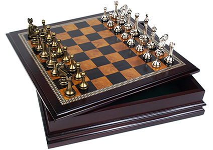 metal chess set