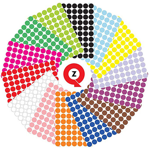 colored dot stickers
