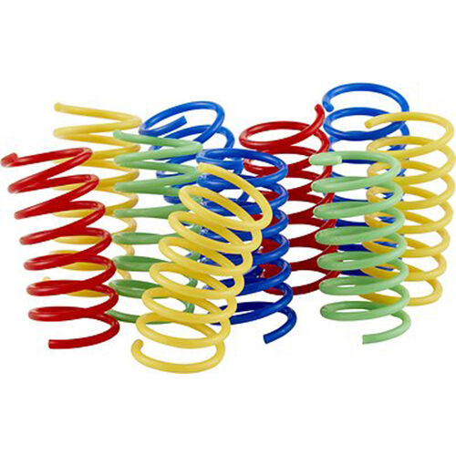colorful springs cat toys