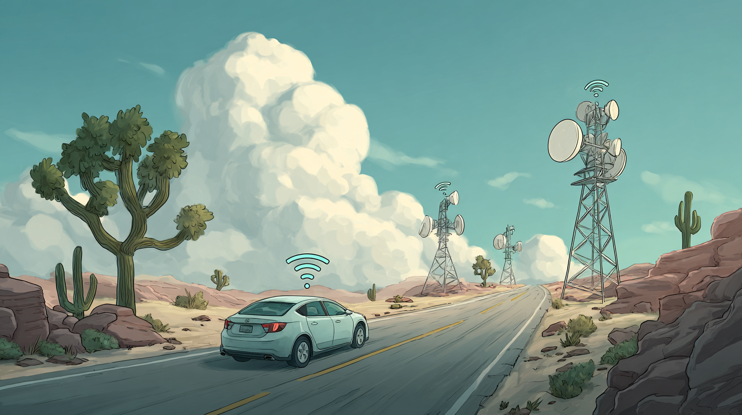 Connected cars hit trouble in the dead zones of America