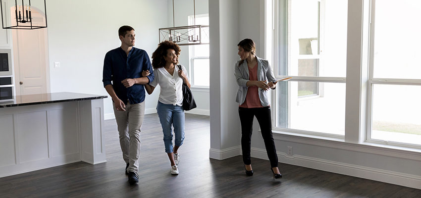 couple buying home