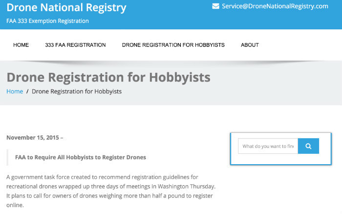 faa drone registeration
