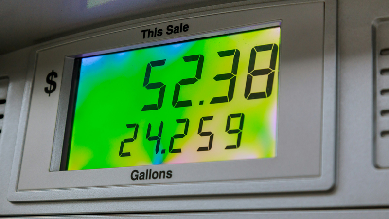 The price of gas is one of the few bright spots in inflation