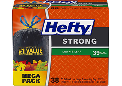 hefty strong trash bags