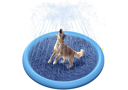 peteast splash sprinkler pad