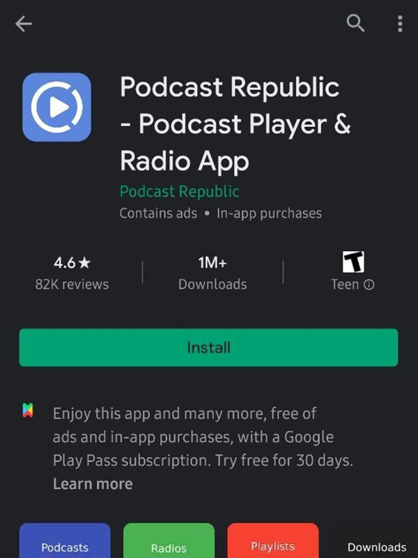 podcast republic app store