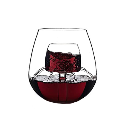 stemless wine glass