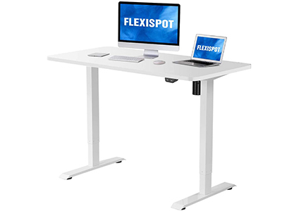 white standing desk