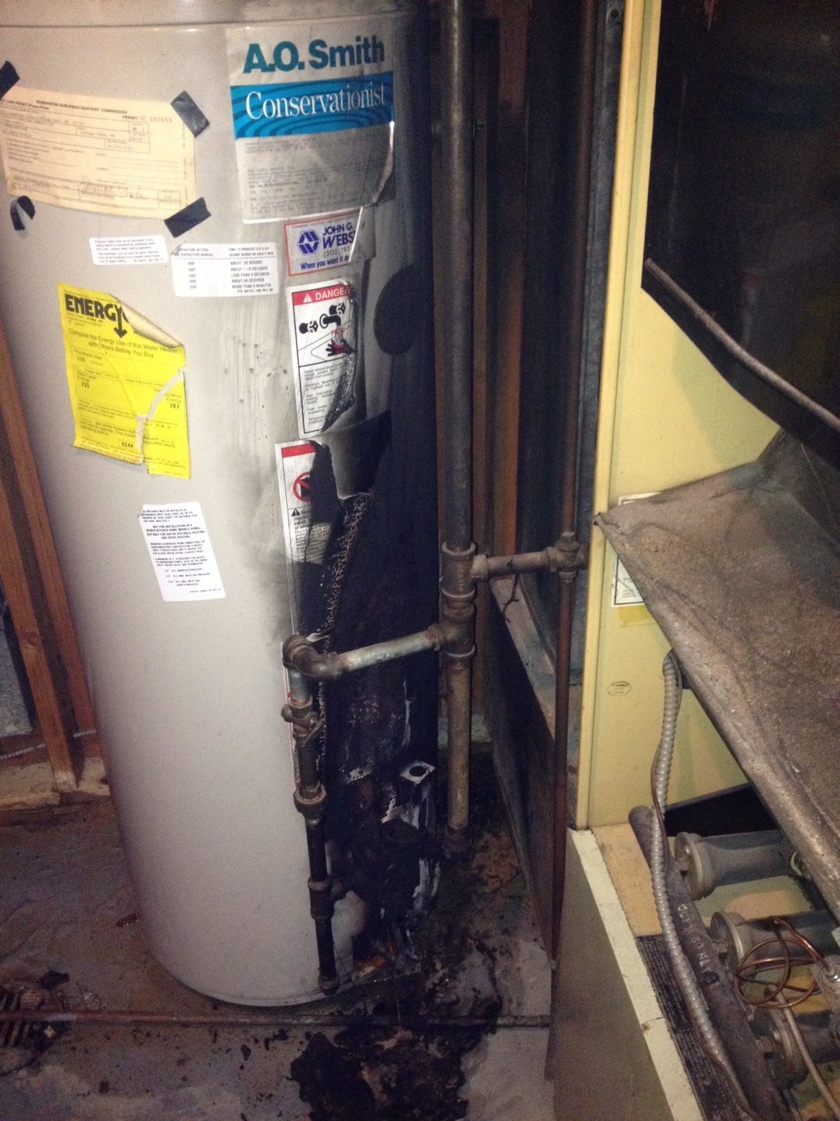 Ao smith permaglass water heater age code