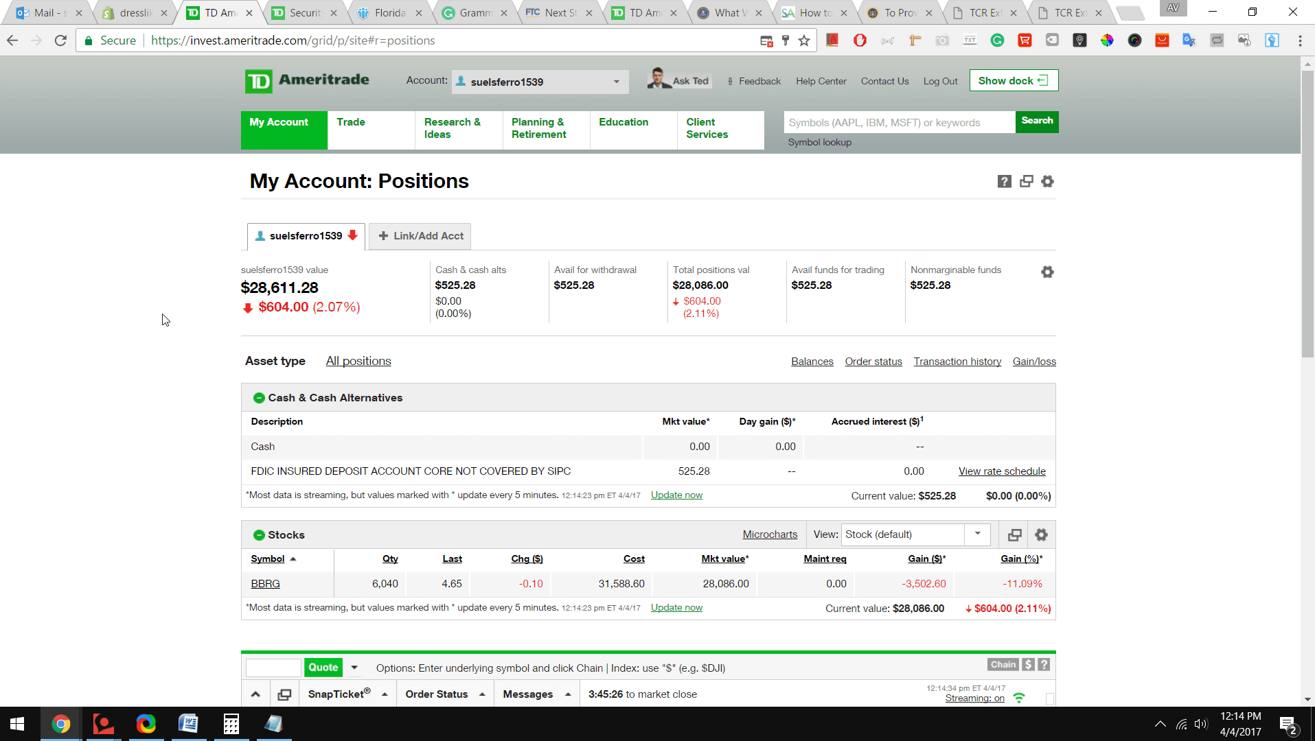 td ameritrade cash sweep vehicle choices