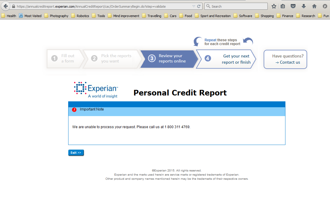 Annual credit report request form ftc