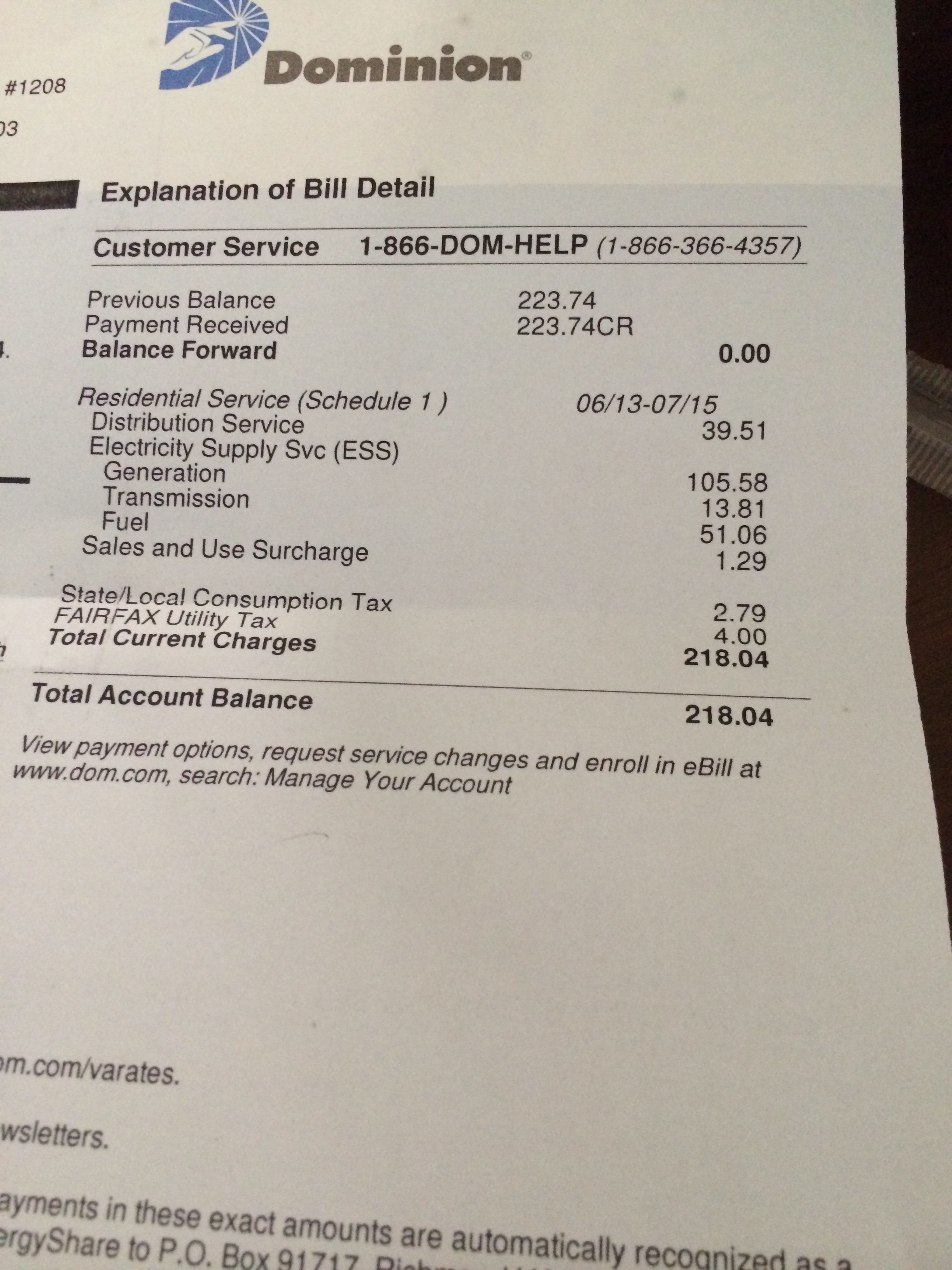 Dominion Va Power Online Bill Pay