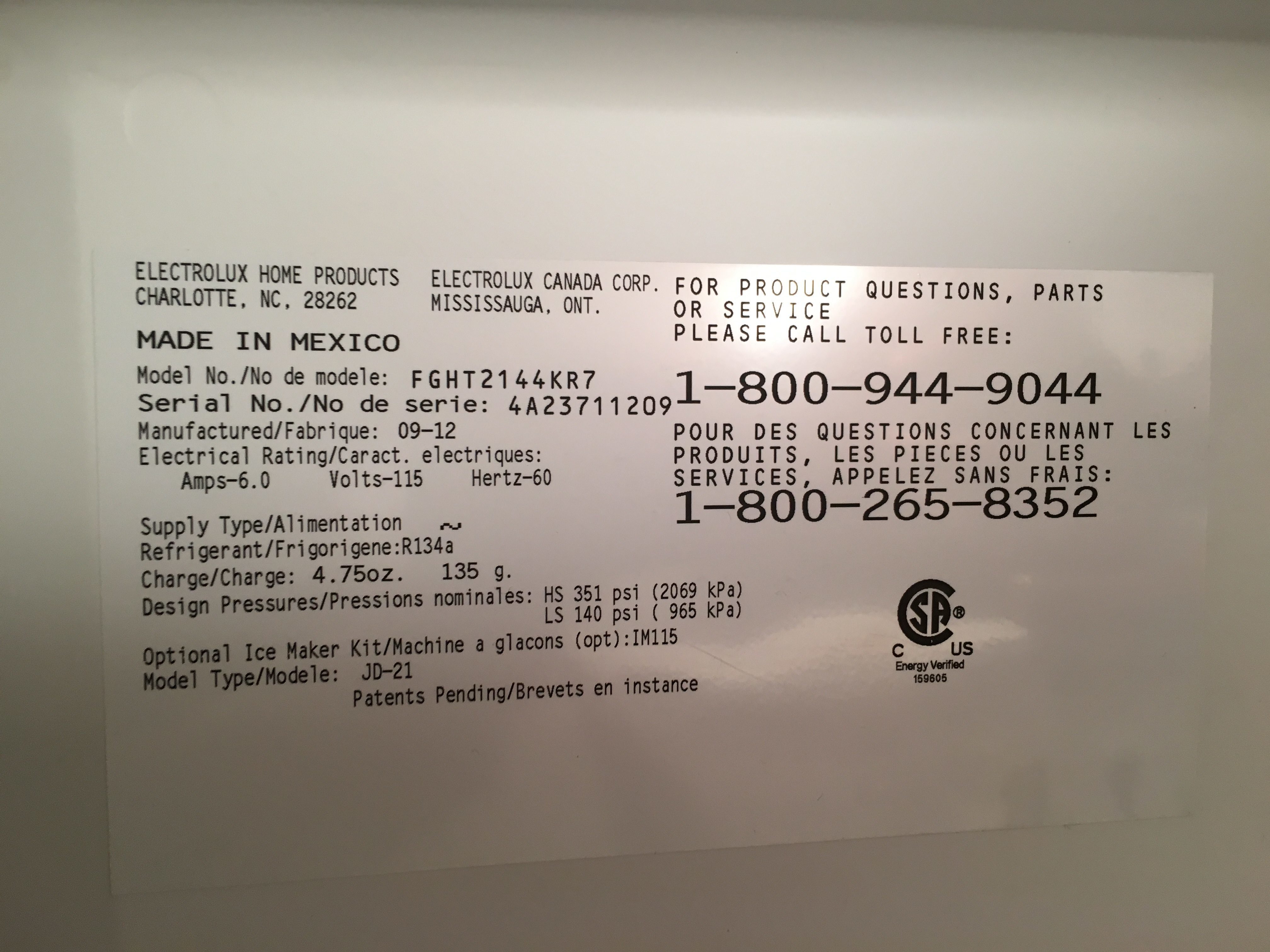 Top 751 Complaints and Reviews about Frigidaire Refrigerators Page 4