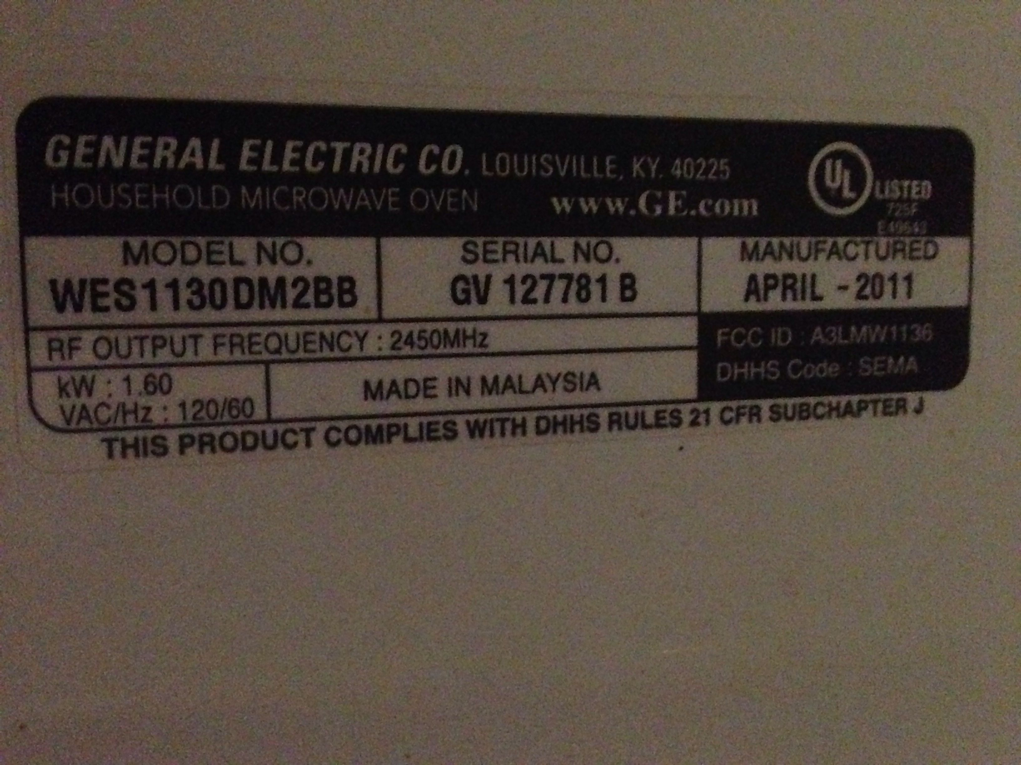 Top 997 Complaints And Reviews About Ge Microwave Ovens Page 8 Ge Model Wes1130dm2bb Mfg April 2017 Bought Oct Sams Club Microwave Continues To Run After Cook Time And Will Not Stop Until Unplugged