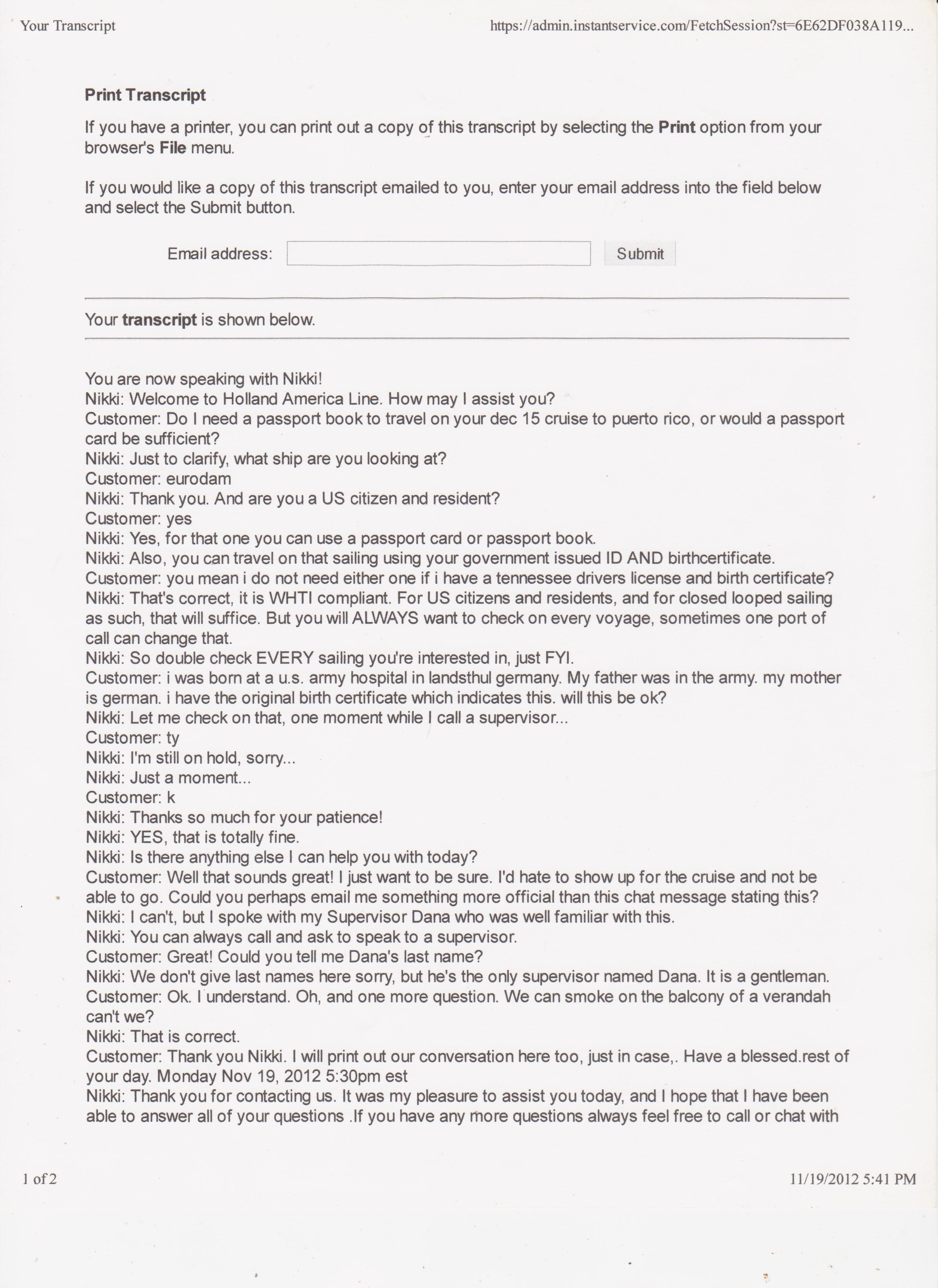carnival cruise complaints