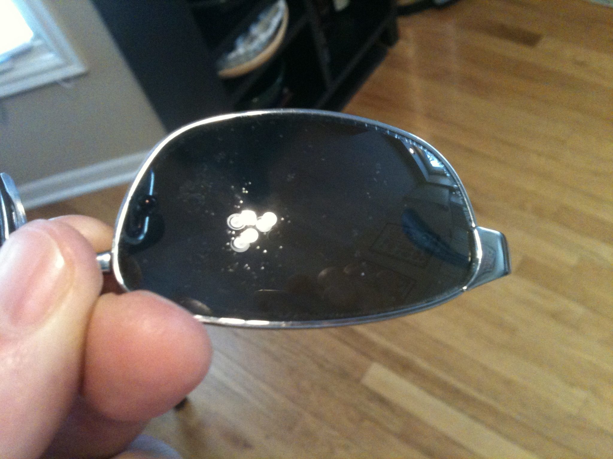 ray ban lenses peeling