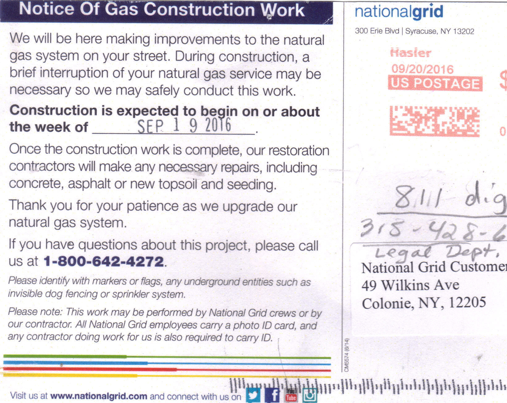 What are some facts about the National Grid electric company?