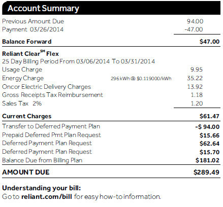 Www Reliant Com Pay Bill - CUB Energy Saver