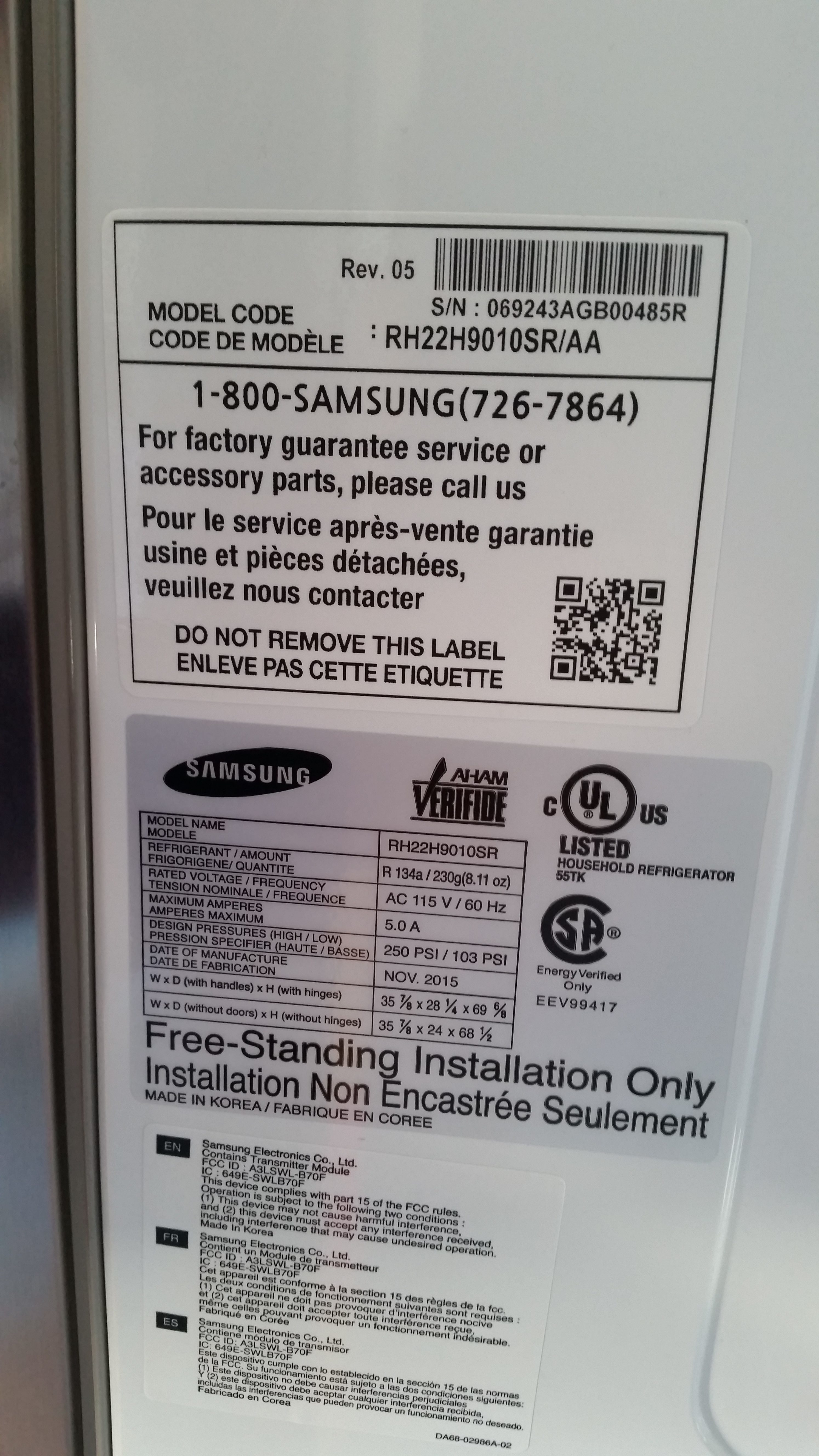 Top 2,310 Complaints and Reviews about Samsung Refrigerator | Page 15