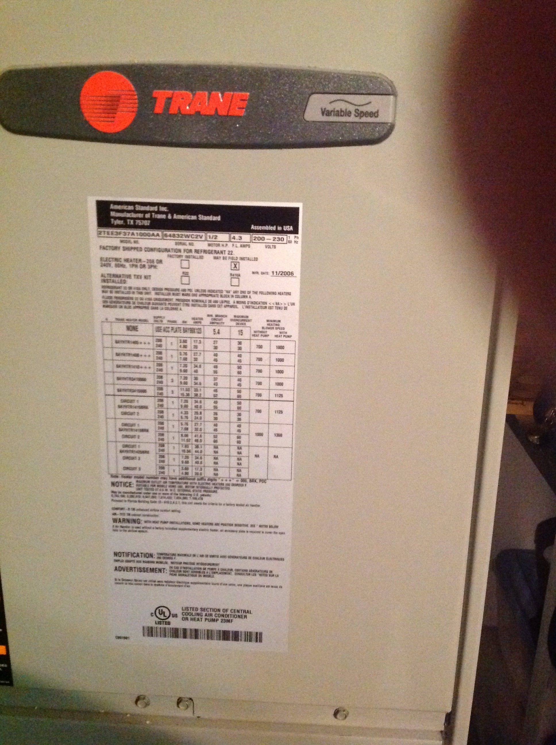 Trane Factory Repair Manual