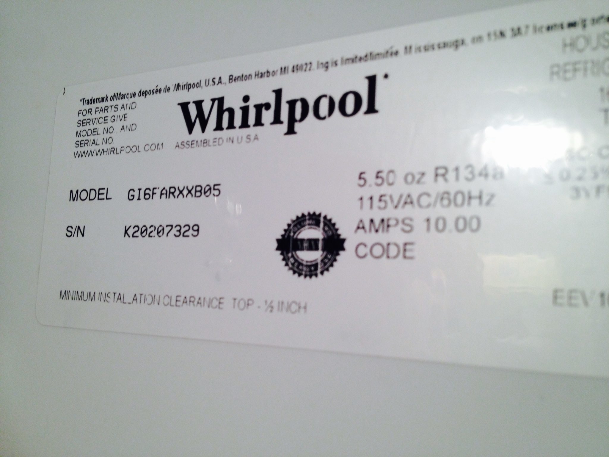 Top 1,138 Complaints and Reviews about Whirlpool Refrigerators | Page 15